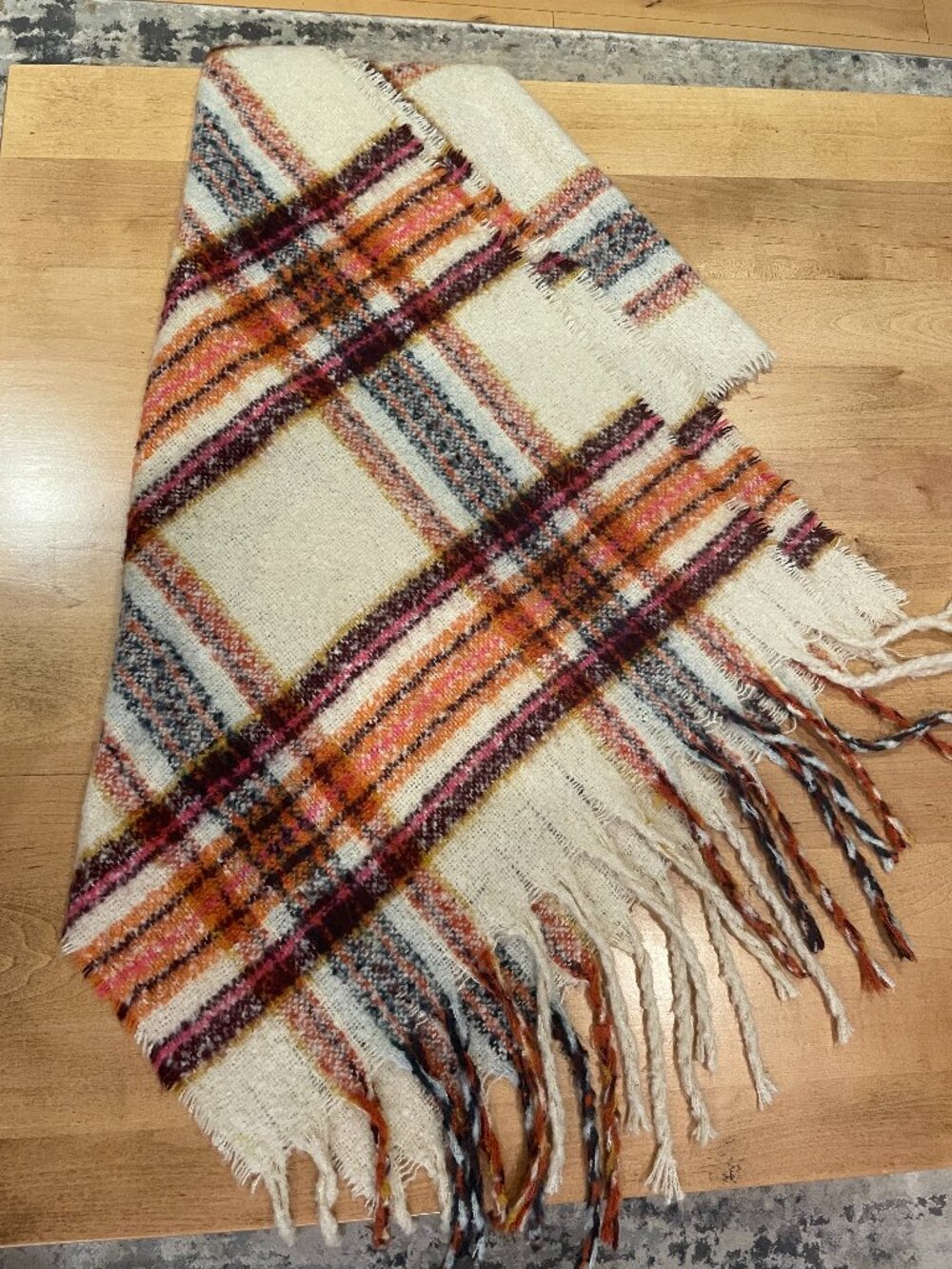 Beautiful Pilcro (Anthropologie) Oversized Blanket Scarf Tassel Fringe